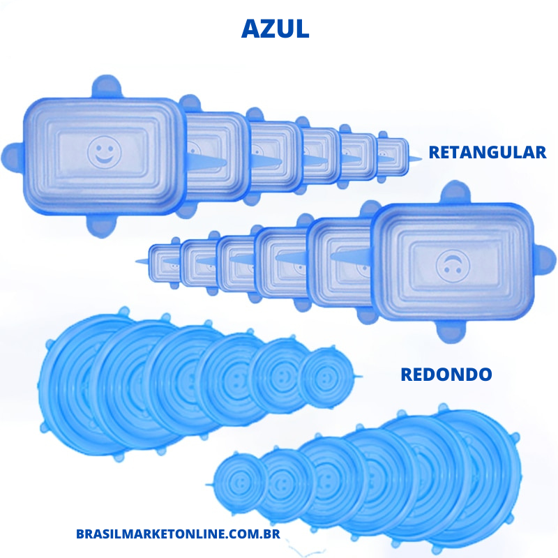 KIT Tampa Hermética de Silicone acessórios de cozinha armazenamento de geladeira