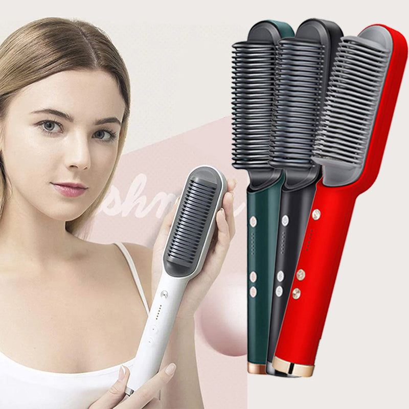 Escova De Cabelo Elétrica 3 em 1 - Pente De Aquecimento Para Alisar  Bivolt OFERTA IMPERDÍVEL